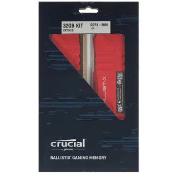 Оперативная память 32 Gb 2666 MHz CRUCIAL BALLISTIX Red (BL2K16G26C16U4R)