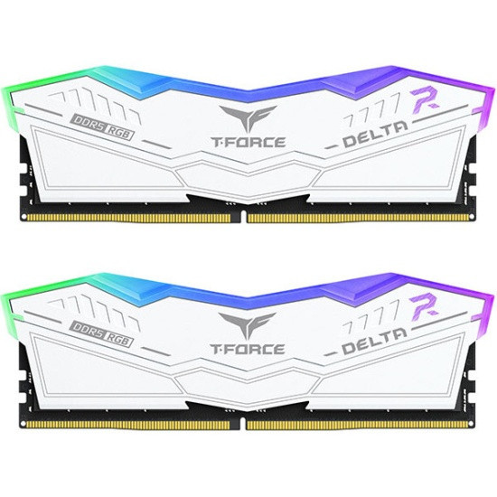 Оперативная память 32 Gb 6000 MHz Team Group T-FORCE DELTA RGB White (FF4D532G6000HC28ADC01)