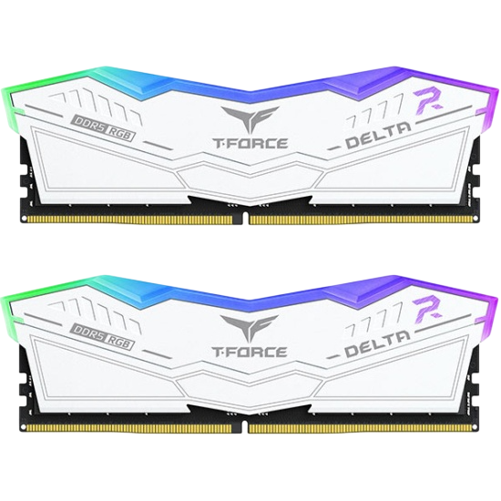 Оперативная память 32 Gb 6000 MHz Team Group T-FORCE DELTA RGB White (FF4D532G6000HC28ADC01)