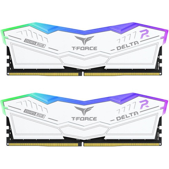Оперативная память 32 Gb 6000 MHz Team Group T-FORCE Delta RGB White (FF4D532G6000HC28ADC01)