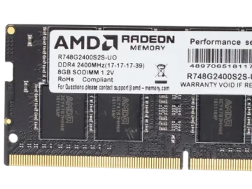 Оперативная память 8 Gb 2400 MHz AMD R7 PERFOMANCE SERIES Black (R748G2400S2S-UO)