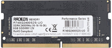 Оперативная память 8 Gb 2400 MHz AMD R7 PERFOMANCE SERIES Black (R748G2400S2S-UO)