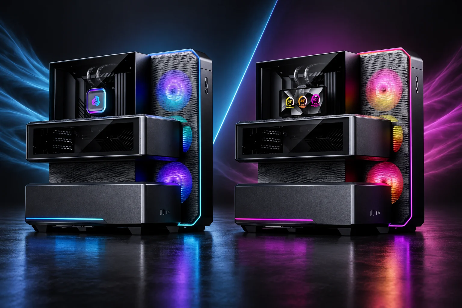 Phanteks EX5 Plus без экрана и EX5 Max с 6-дюймовым экраном